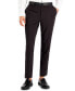 ფოტო #1 პროდუქტის Men's Slim-Fit Burgundy Solid Suit Pants, Created for Macy's