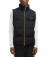 Фото #1 товара Men's Ovela Quilted Colorblocked Mixed-Media Full-Zip Vest