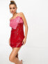 Фото #4 товара Collective the Label exclusive embellished heart mini dress in red