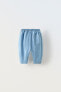 Фото #4 товара Джинсовые брюки из смесового льна ZARA