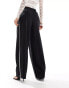 River Island side stripe trouser in black