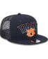 ფოტო #2 პროდუქტის Men's Navy Auburn Tigers Grade Trucker 9FIFTY Snapback Hat