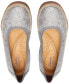 ფოტო #4 პროდუქტის Women's Elaina Rae Textured Jute-Trim Flats