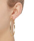 ფოტო #2 პროდუქტის Round Hoop Earrings in 14k Gold, 60mm