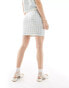 Фото #3 товара ASOS DESIGN knitted boucle mini skirt in blue co-ord