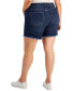 Фото #2 товара Trendy Plus Size Frayed Bermuda Denim Shorts