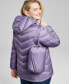 ფოტო #2 პროდუქტის Women's Plus Size Hooded Packable Puffer Coat, Created for Macy's