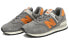 New Balance NB 574 舒适复古 低帮 跑步鞋 男女同款 灰橙 / Кроссовки New Balance NB 574 ML574PM2