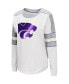 Women's White Kansas State Wildcats Trey Dolman Long Sleeve T-shirt