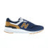 New Balance 997H CM997HHD Mens Blue Suede Lace Up Lifestyle Sneakers Shoes