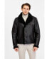 Фото #2 товара Men's Fashion Leather Jacket Wool, Brown