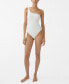 ფოტო #1 პროდუქტის Women's Asymmetrical Textured Swimsuit