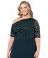 Фото #3 товара Plus Size Lace-Bodice Gown