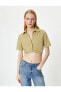 Фото #1 товара Рубашка Crop с карманами Koton