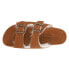 COCONUTS by Matisse Victory Buckle Shearling Slide Womens Brown Casual Sandals 7, 7 M - фото #4