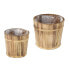 Фото #10 товара Holz Blumentopf im 2er Set