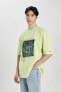 Erkek T-shirt B5334ax/gn404 Lt.green