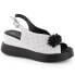 Фото #1 товара Leather wedge sandals with beads Filippo W PAW529B white