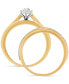 Фото #5 товара Кольцо Macy's Diamond Bridal Set 14k Gold