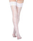 Фото #2 товара Women's Ardor Sheer Baroque Backseam Thigh High Stockings