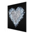 Glasbild Diamant Herz