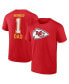 Фото #1 товара Men's Red Kansas City Chiefs Father's Day T-Shirt