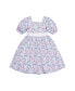 ფოტო #1 პროდუქტის Girls' Short Sleeve Puff Sleeve Party Dress, Toddler