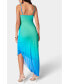 Women's Asymmetrical Ombre Dress