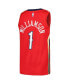 ფოტო #3 პროდუქტის Men's Zion Williamson Red New Orleans Pelicans Swingman Player Jersey - Statement Edition