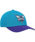 ფოტო #3 პროდუქტის Men's Teal, Purple Charlotte Hornets MVP Team Two-Tone 2.0 Stretch-Snapback Hat