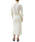 ფოტო #2 პროდუქტის Women's Nesta Ruffled Cotton Cardigan Sweater