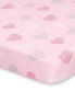 Pink Elephants and Hearts Crib Sheet 2 Pack Set