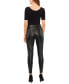 ფოტო #4 პროდუქტის Faux-Leather Skinny Pants