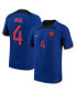 Men's Virgil Van Dijk Blue Netherlands National Team 2022/23 Away Vapor Match Authentic Player Jersey
