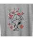 Air Waves Trendy Plus Size Peanuts Snoopy Valentine's Day Graphic T-shirt