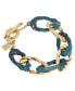 Blue Patina Link Bracelet