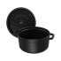 Zwilling STAUB LA COCOTTE - Casserole baking dish - Round - Cast iron - Ceramic - Gas - Halogen - Induction - Sealed plate - Black - Enamel