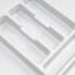 Фото #7 товара Хранилище для столовых приборов Emuca Optima Besteckeinsatz Вертекс/Концепт, белый 322x473x500 мм, 16 мм, 400 мм, пластик