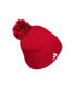 Фото #2 товара Men's Crimson Indiana Hoosiers 2023 Sideline COLD.RDY Cuffed Knit Hat with Pom