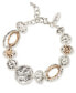 Фото #1 товара Two-Tone Charm Bracelet, Created for Macy's