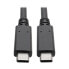 Фото #1 товара Tripp U420-003-G2-5A USB-C Cable (M/M) - USB 3.2 - Gen 2 (10 Gbps) - 5A (100W) Rating - Thunderbolt 3 Compatible - 3 ft. (0.91 m) - 0.914 m - USB C - USB C - USB 3.2 Gen 2 (3.1 Gen 2) - Male/Male - Black
