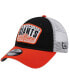 Фото #1 товара Men's Black San Francisco Giants Two-Tone Patch 9FORTY Snapback Hat