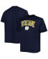 Фото #2 товара Men's Navy Notre Dame Fighting Irish Big and Tall Team Arch Over Wordmark T-shirt