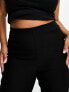 Only Curve high waisted skinny trousers in black