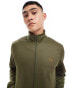 Fred Perry track jacket in khaki green