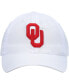 ფოტო #3 პროდუქტის Men's White Oklahoma Sooners Staple Adjustable Hat