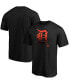 Фото #1 товара Men's Black Detroit Tigers Team Midnight Mascot T-shirt