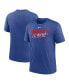 Фото #4 товара Men's Heather Royal Chicago Cubs Home Spin Tri-Blend T-shirt