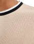 Фото #4 товара ASOS DESIGN relaxed boxy heavyweight t-shirt with contrast neck in neutral