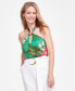 ფოტო #1 პროდუქტის Women's Printed Halter Top, Created for Macy's